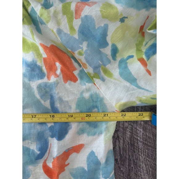 Linen‎ Blend By Hester and Orchard Floral Blouse Large Boho - Picture 4 of 7